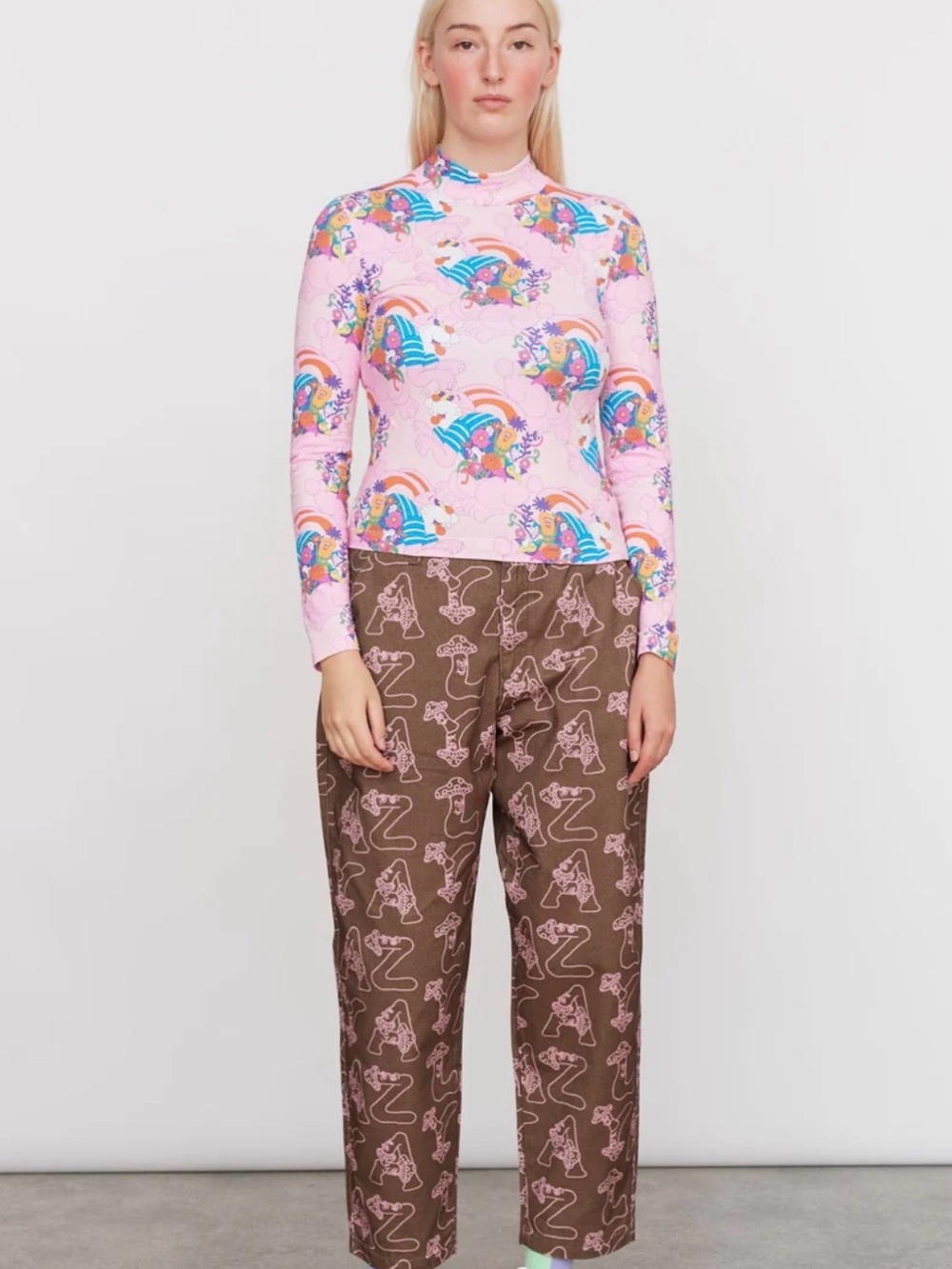 LAZY OAF Lucid Letters Tokyo pants